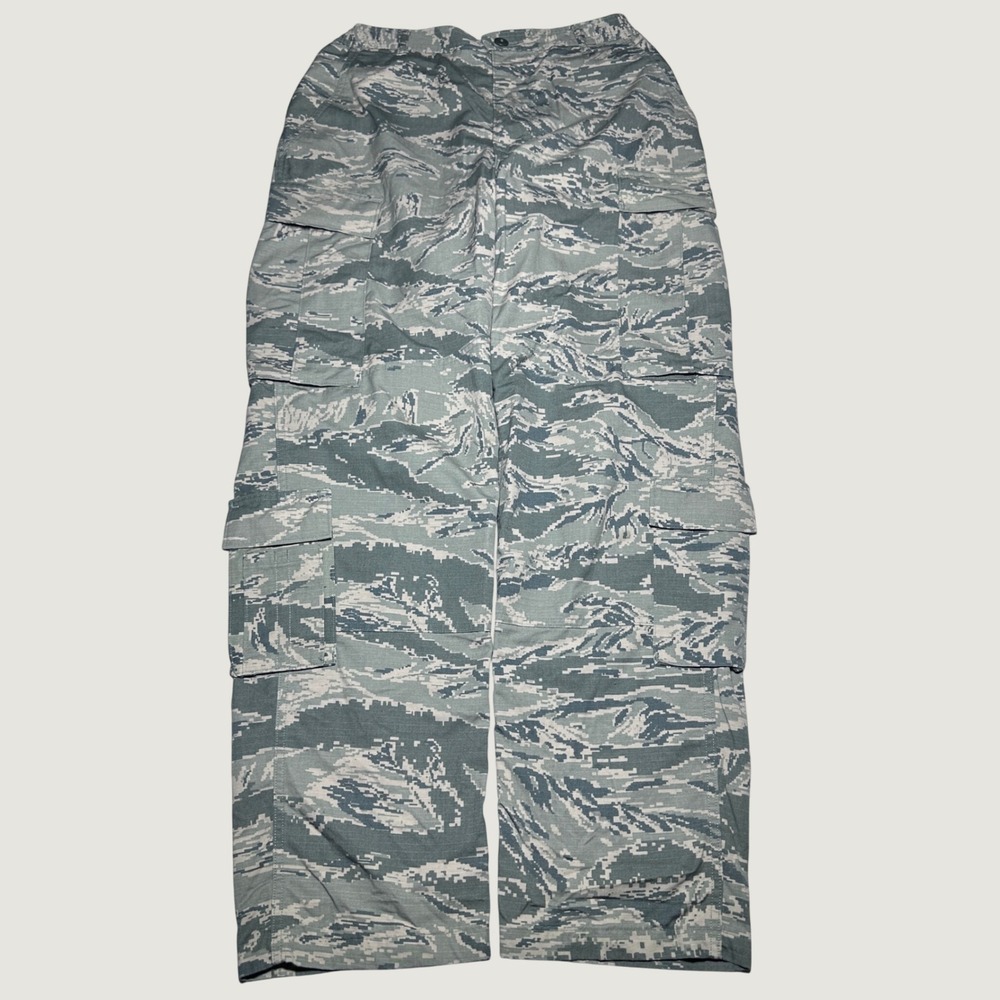 US Air Force Utility Trousers Mens 32R Military Digital Tiger Stripe Camo Cargo